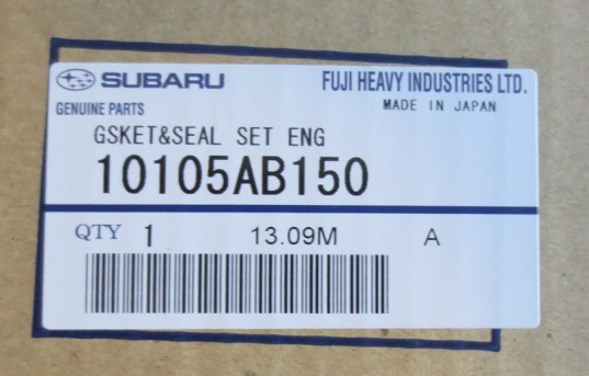 Subaru OEM Engine Gasket Kit 2006-2007 Impreza RS EJ253 2.5L Non Turbo