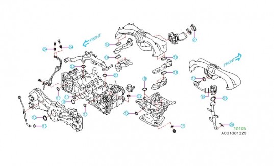 Subaru OEM Engine Gasket Kit 20F 2015+ Impreza WRX