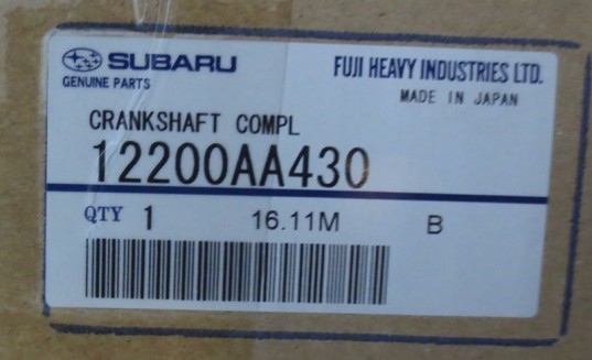 Subaru OEM STi Nitrated Crankshaft EJ257