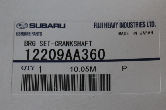 Genuine OEM Subaru Main Bearing Set