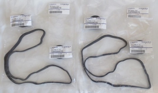 Genuine Subaru OEM Valve Cover Gaskets + Plug Seals EJ253 2006+ Impreza Legacy