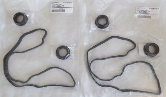 Genuine Subaru OEM Valve Cover Gaskets + Plug Seals EJ253 2006+ Impreza Legacy