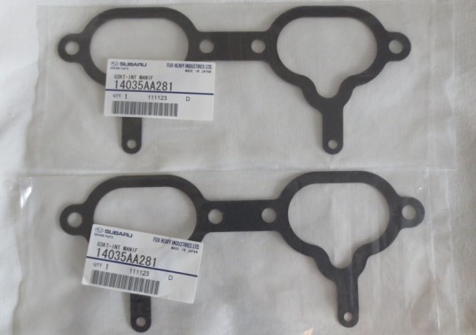 Genuine Subaru OEM 2 Intake Manifold Gaskets EJ25D 2.5L 96-99 Legacy 98 Impreza