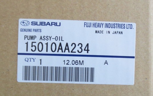 Genuine OEM Subaru Oil Pump w/ Seal & O-Ring Impreza Forester EJ18E EJ22E EJ22EZ