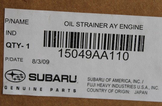 Genuine OEM STi EJ257 Oil Pan Kit