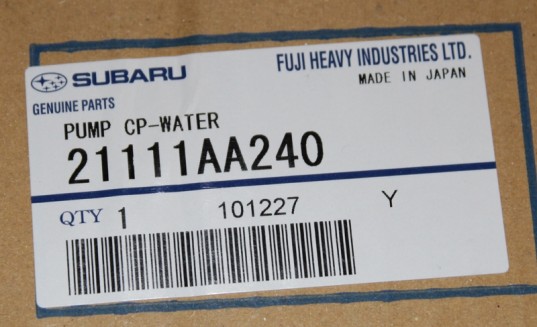 Genuine OEM Subaru Water Pump Thermostat Kit