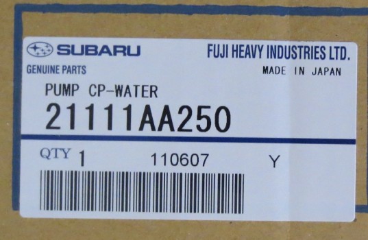 Genuine OEM Subaru Water Pump Thermostat Kit