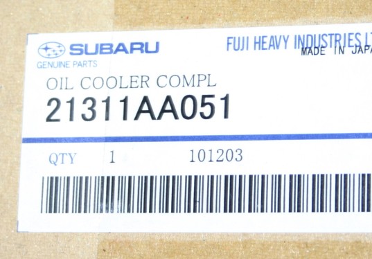 Genuine OEM Subaru Oil Cooler '02-'05 WRX, '04-'07 STi, & '05-'09 LGT