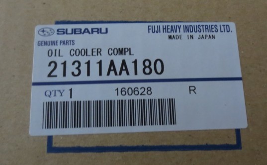 Genuine OEM Subaru Oil Cooler w/ Seal 2015+ WRX 20F