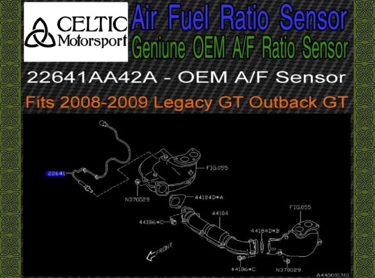 Genuine OEM Subaru Air Fuel Ratio Sensor A/F Sensor 2008-2009 Legacy GT EJ255 2.5L