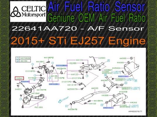 Genuine OEM Subaru Air Fuel Ratio Sensor A/F 2015+ STi EJ257 2.5L