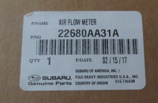 Genuine OEM Subaru Mass Air Flow Sensor MAF 2005-2009 Legacy GT Outback GT EJ255