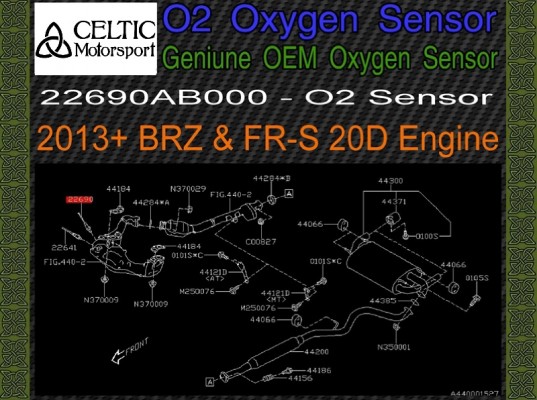 Genuine OEM Subaru Oxygen O2 Sensor 2013+ BRZ 20D