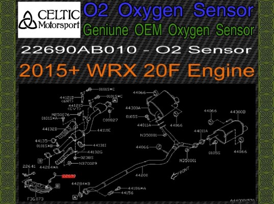 Genuine OEM Subaru Oxygen O2 Sensor 2015+ WRX 20F