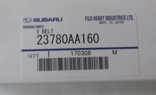 Genuine OEM Subaru Alternator Belt 2013-2014 Legacy 25B