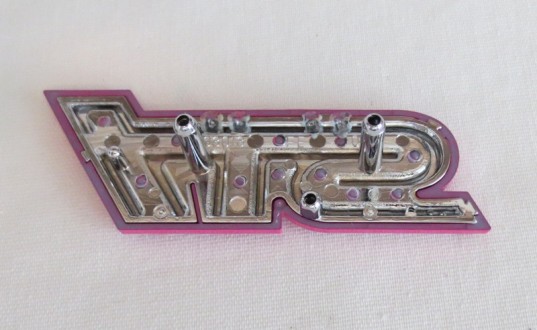 Genuine OEM Subaru STi Pink Grille Badge Plastic Mesh Type 2004 WRX STi