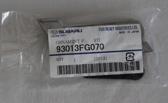 Genuine OEM Subaru STi Grille Badge 