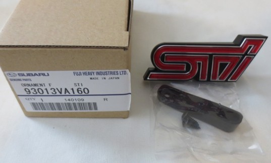 Genuine OEM Subaru STi Grille Badge 