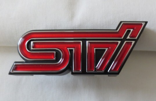 Genuine OEM Subaru STi Grille Badge 