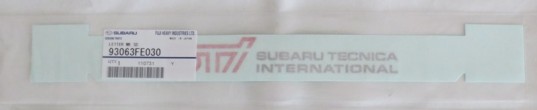 Genuine OEM Subaru STi Door Decal Set 