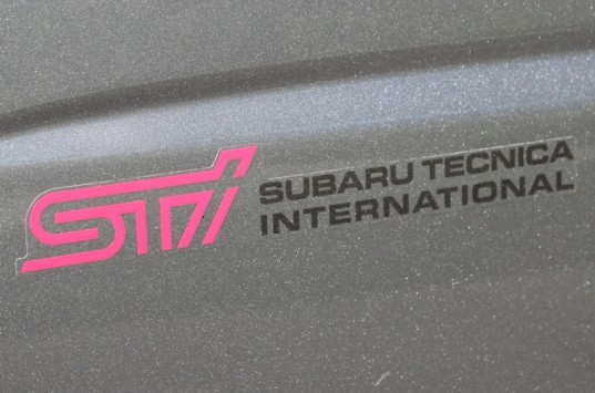 Genuine OEM Subaru STi Door Decal Set 