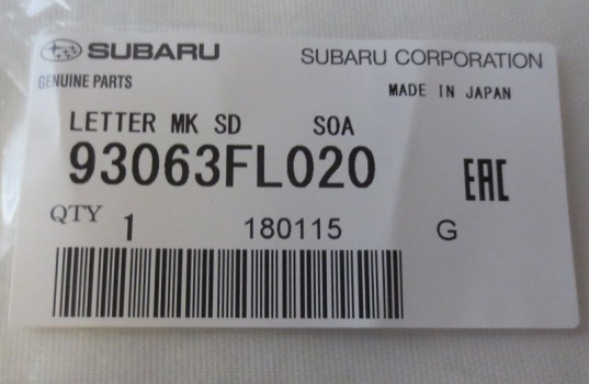 Genuine OEM Subaru in America Since 1968 50th Anniversary Edition Badge