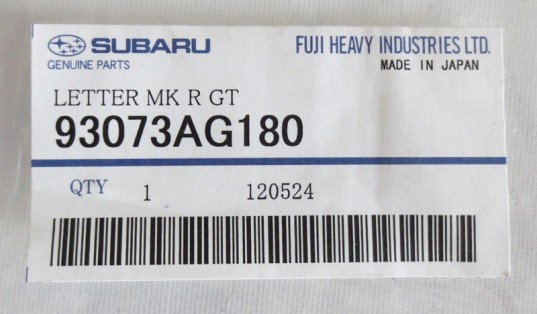 Genuine OEM Subaru Rear Badge 