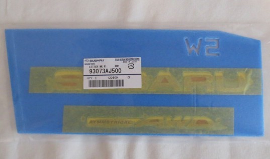 Genuine OEM Subaru Rear Badge Set 