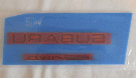 Genuine OEM Subaru Rear Badge Set 