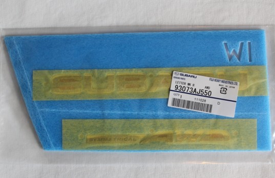 Genuine OEM Subaru Rear Badge Set 