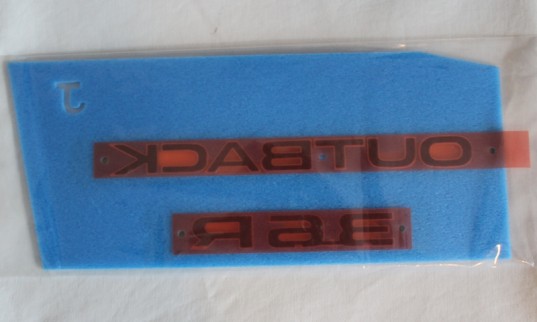 Genuine OEM Subaru Rear Badge Set 