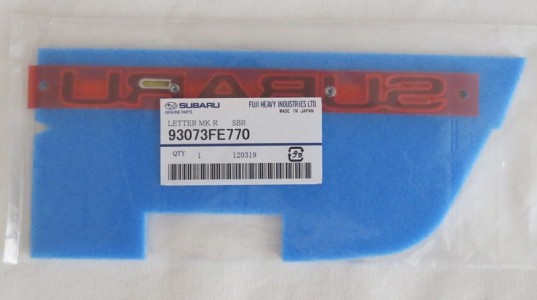 Genuine OEM Subaru Rear Badge 