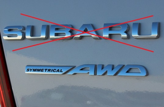 Genuine OEM Subaru Rear Badge 