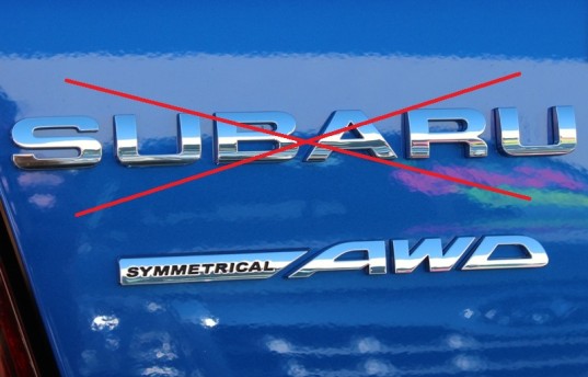 Genuine OEM Subaru Rear Badge 