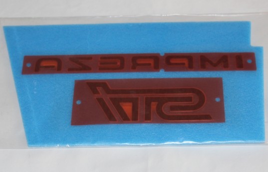 Genuine OEM Subaru STi Rear Badge Set 