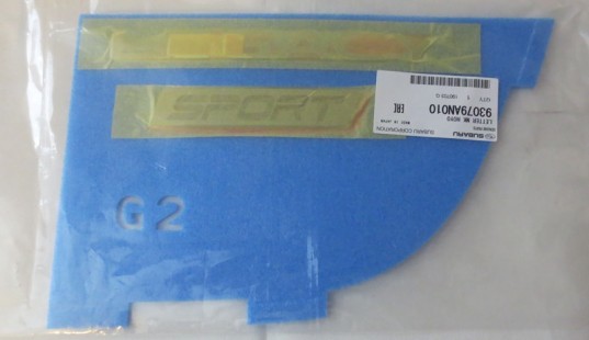 Genuine OEM Subaru Legacy Sport Rear Badge Set