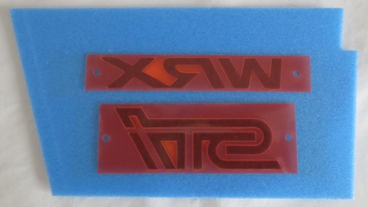 Genuine OEM Subaru STi Rear Badge Set 