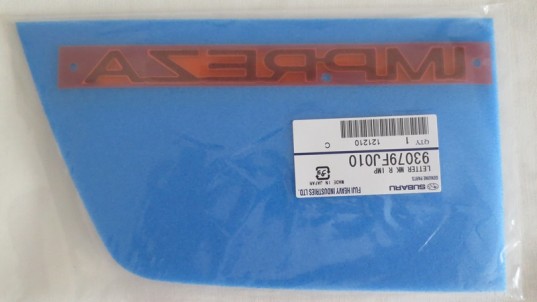 Genuine OEM Subaru Rear Badge 