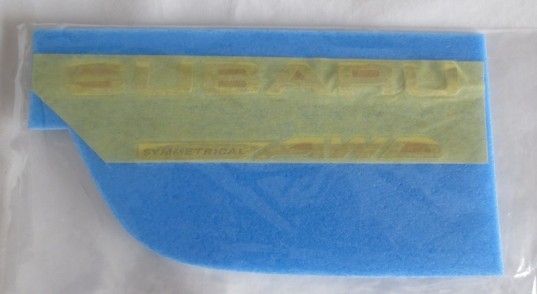 Genuine OEM Subaru Rear Badge Set 