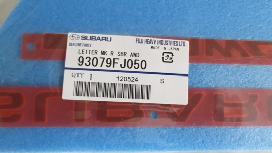 Genuine OEM Subaru Rear Badge Set 