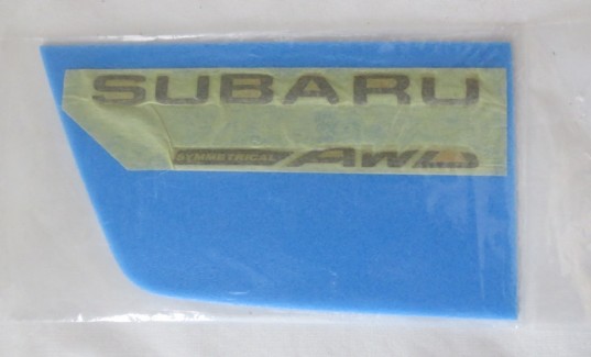 Genuine OEM Subaru Black Rear Badge 