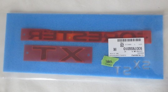 Genuine OEM Subaru Rear Badge Set 