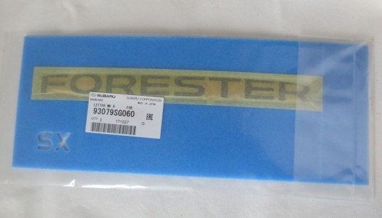 Genuine OEM Subaru Black Rear Badge 