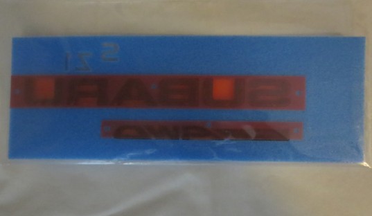 Genuine OEM Subaru Black Rear Badge 