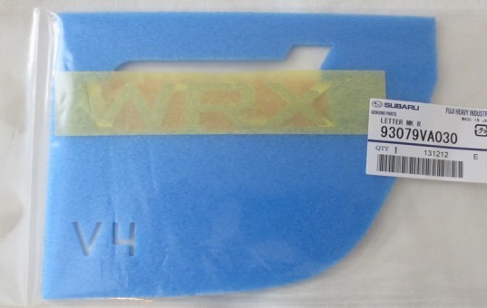 Genuine OEM Subaru WRX Rear Badge 