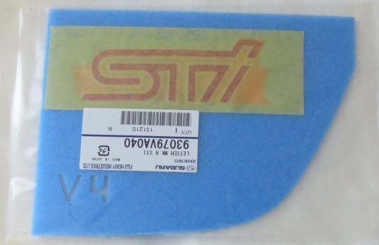 Genuine OEM Subaru STi Rear Badge 