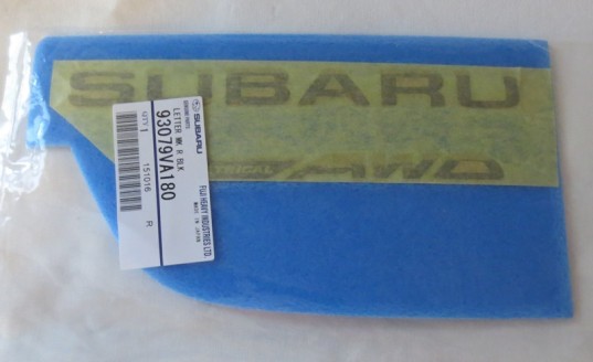 Genuine OEM Subaru Rear Badge Set 