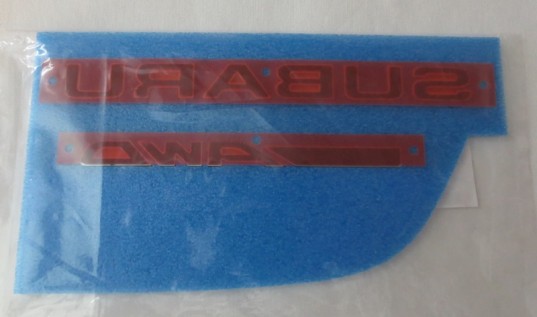 Genuine OEM Subaru Rear Badge Set 