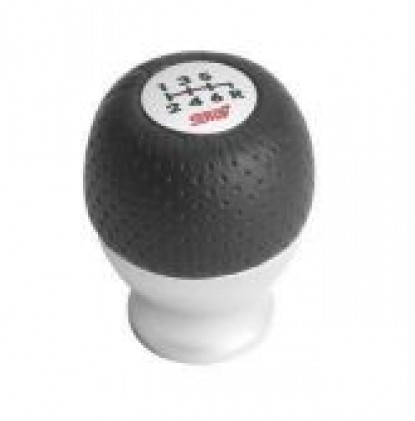 STi Aluminum Leather 6 MT Shift Knob