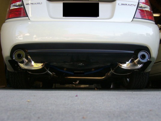 Megan Racing Single Tip Mufflers 05+ Legacy GT